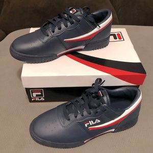*NIB* FILA ORIGINAL FITNESS MEN'S SHOES-SIZE 9.5-navy blue/white/red